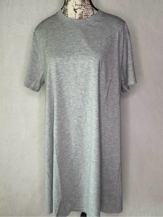 lululemon athletica Dresses & Skirts - Lululemon All Yours Tee Dress Gray Prima Cotton Women’s Sz 8 NWT